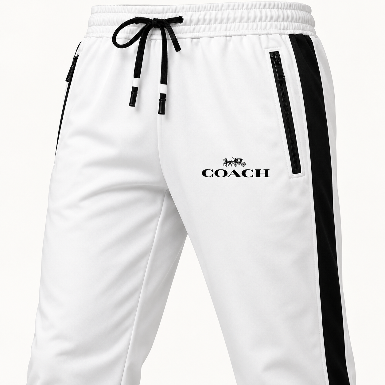 Men's Coach Dri-Fit TrackSuit | Color: White | View 4