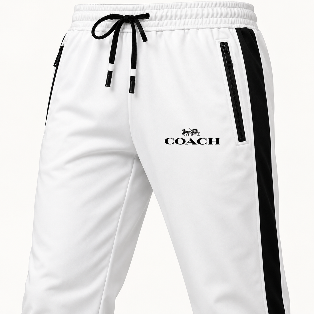 Men's Coach Dri-Fit TrackSuit | Color: White | View 4