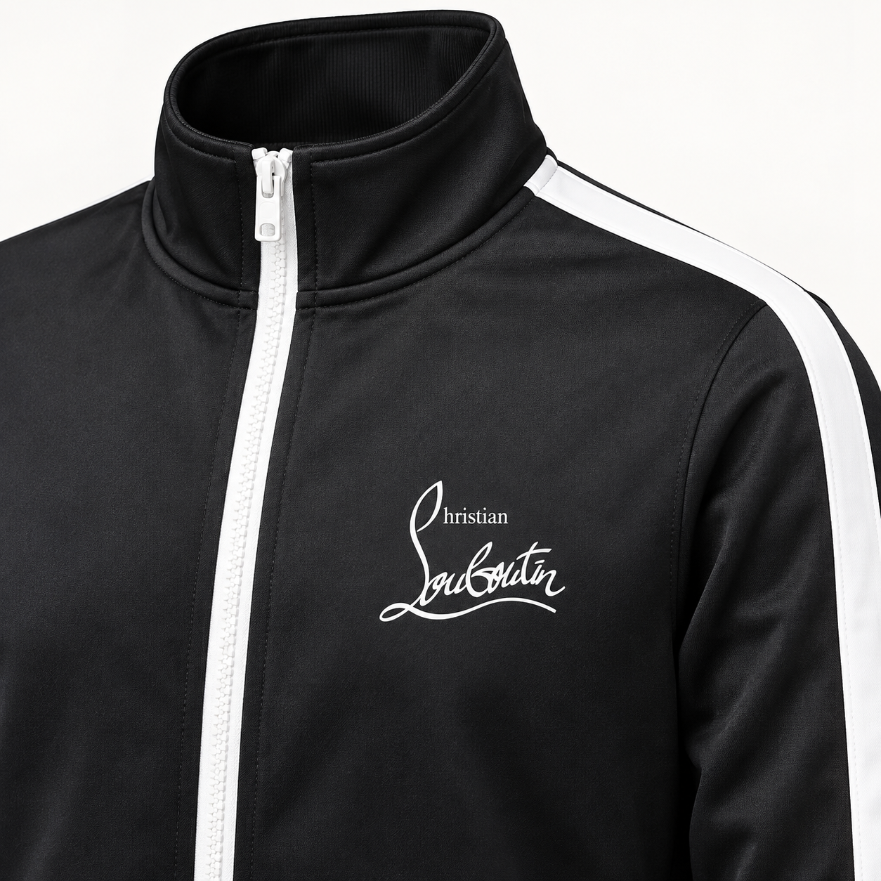 Men's Christian Louboutin Dri-Fit TrackSuit | Color: Black | View 3