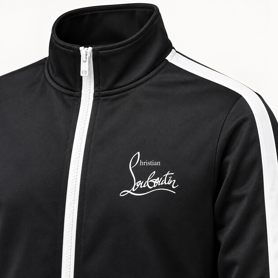 Men's Christian Louboutin Dri-Fit TrackSuit | Color: Black | View 3