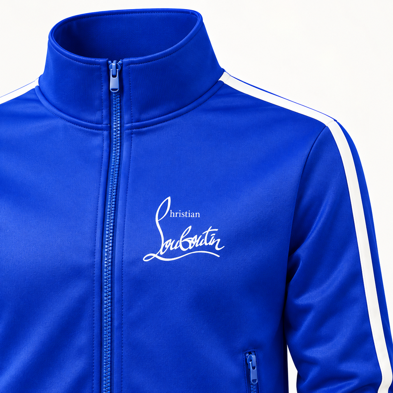 Men's Christian Louboutin Dri-Fit TrackSuit | Color: Blue | View 3