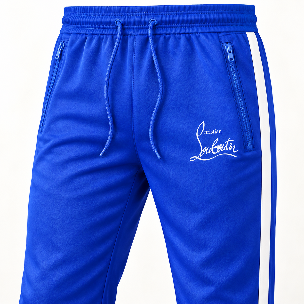 Men's Christian Louboutin Dri-Fit TrackSuit | Color: Blue | View 4