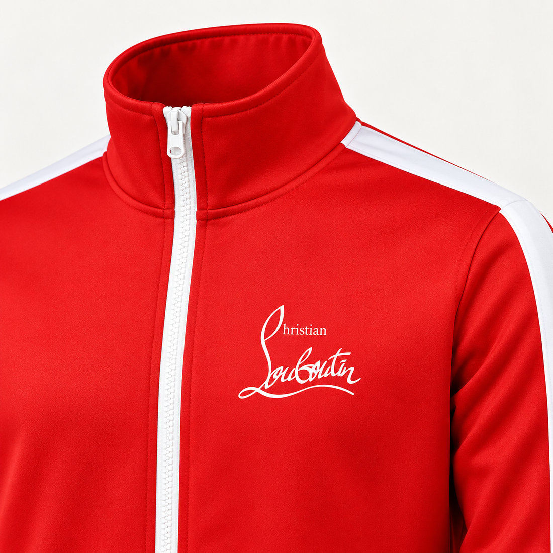 Men's Christian Louboutin Dri-Fit TrackSuit | Color: Red | View 3