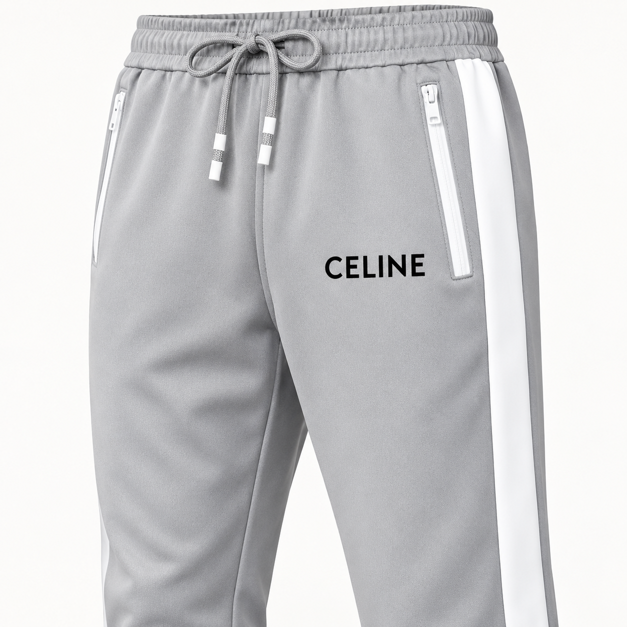 Men's Celine Dri-Fit TrackSuit | Color: Grey | View 4