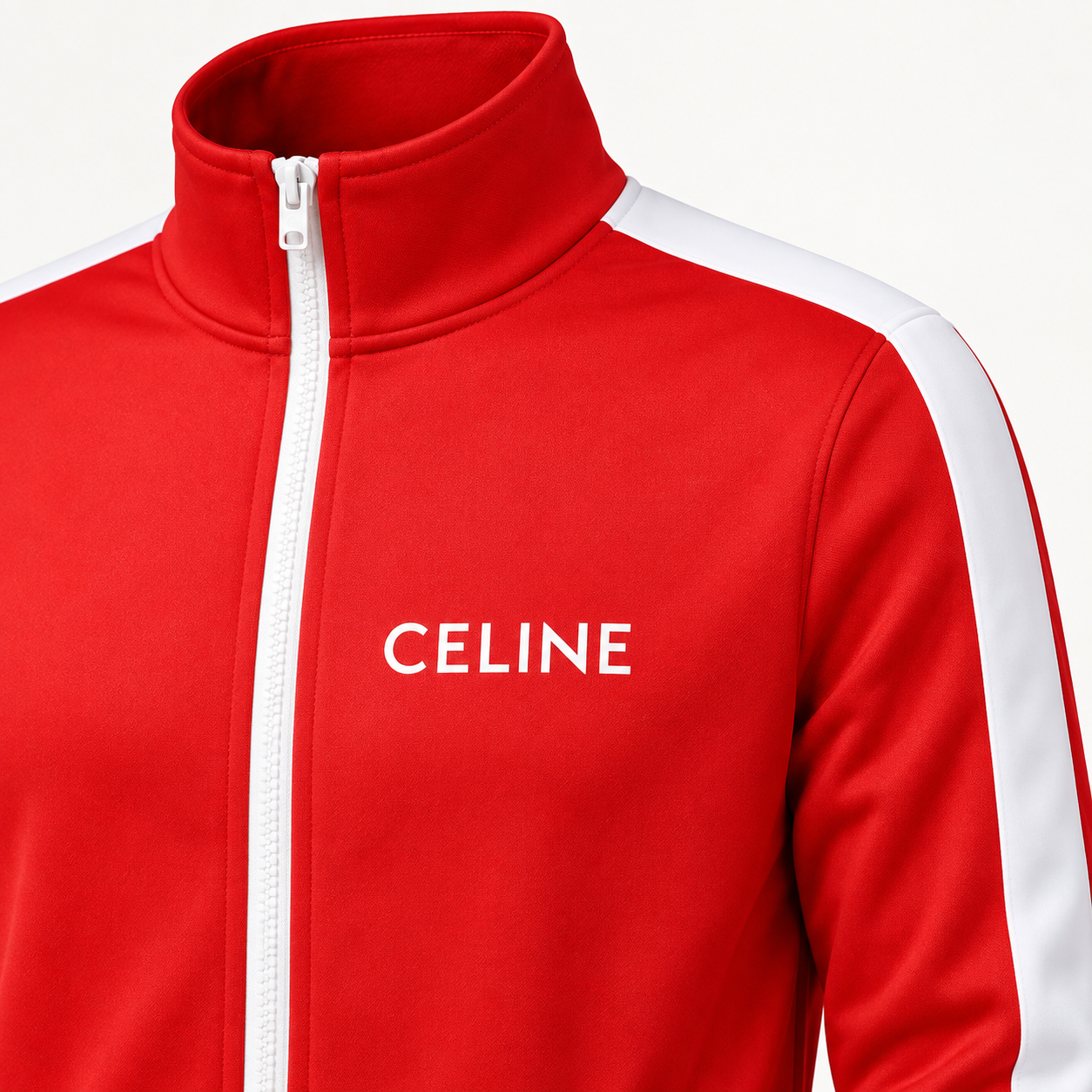 Men's Celine Dri-Fit TrackSuit | Color: Red | View 3