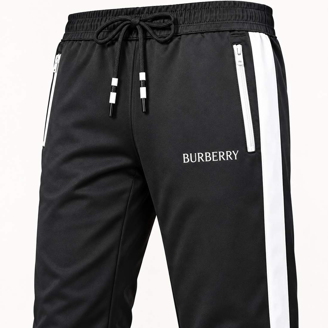 Men's Burberry Dri-Fit TrackSuit | Color: Black | View 4