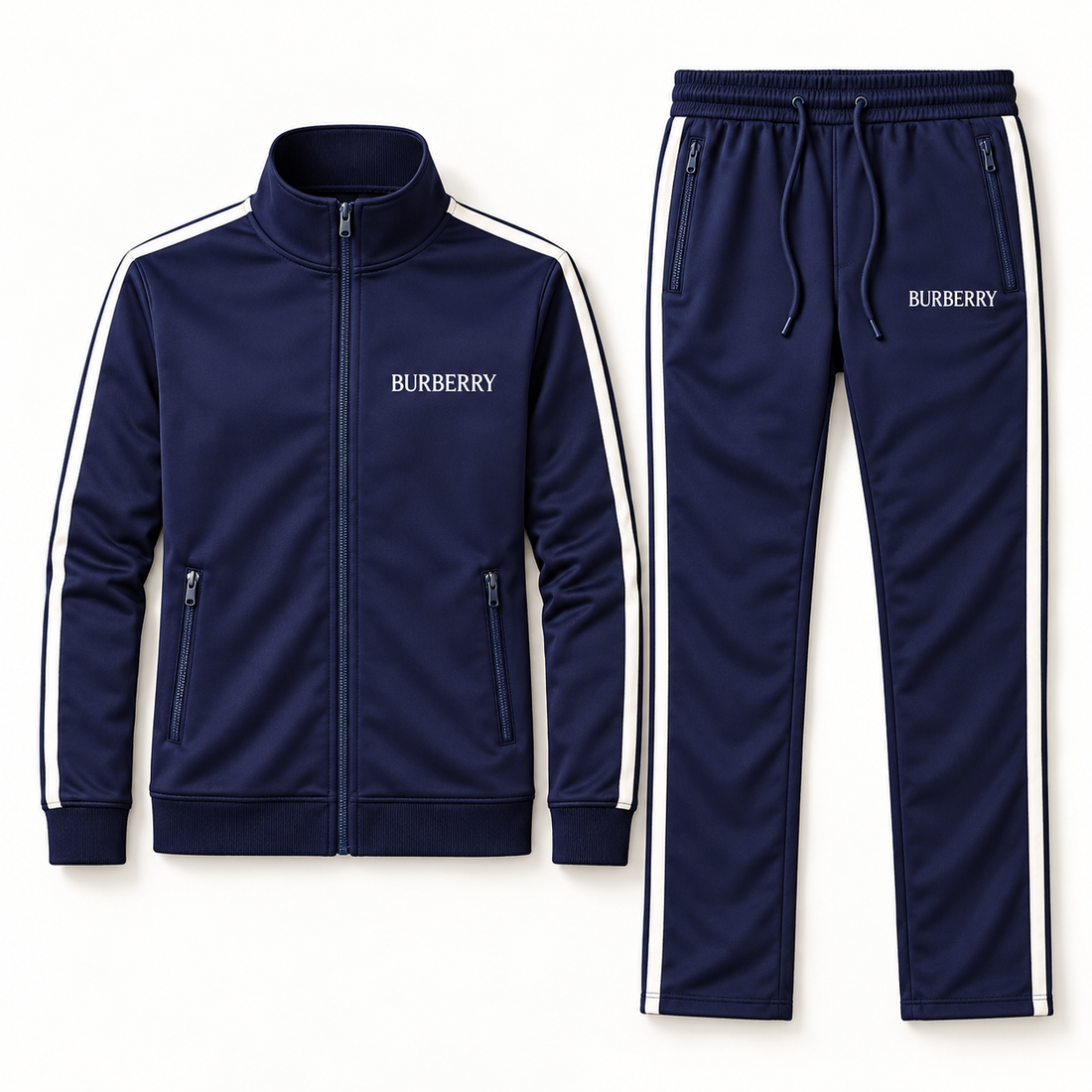 Men's Burberry Dri-Fit TrackSuit | Color: Navy | View 5