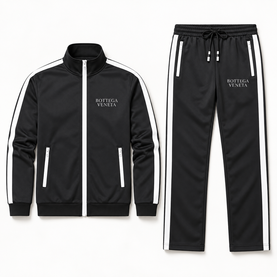 Men's Bottega Veneta Dri-Fit TrackSuit | Color: Black | View 5