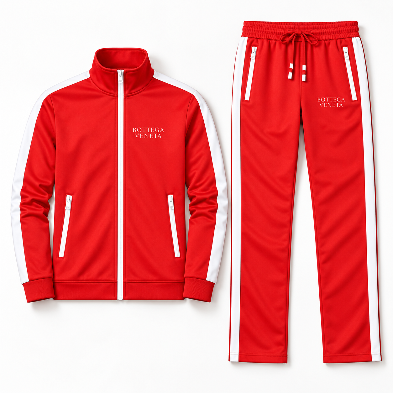 Men's Bottega Veneta Dri-Fit TrackSuit | Color: Red | View 5
