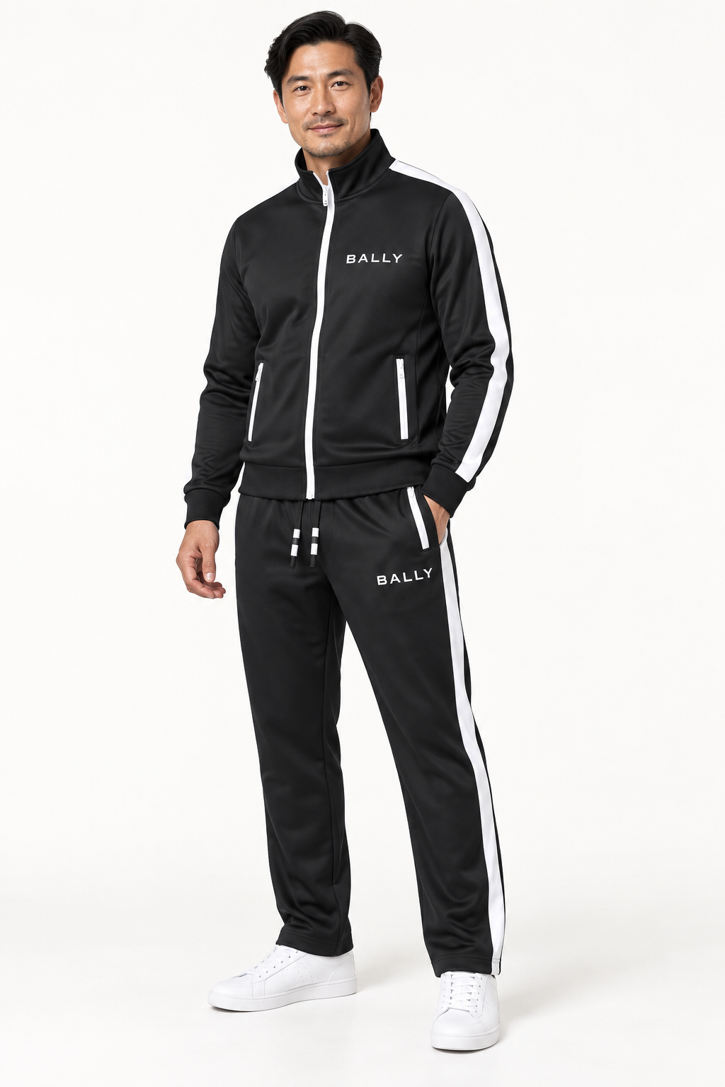 Men's Bally Dri-Fit TrackSuit | Color: Black | View 2