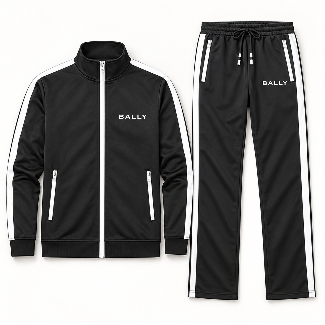 Men's Bally Dri-Fit TrackSuit | Color: Black | View 5