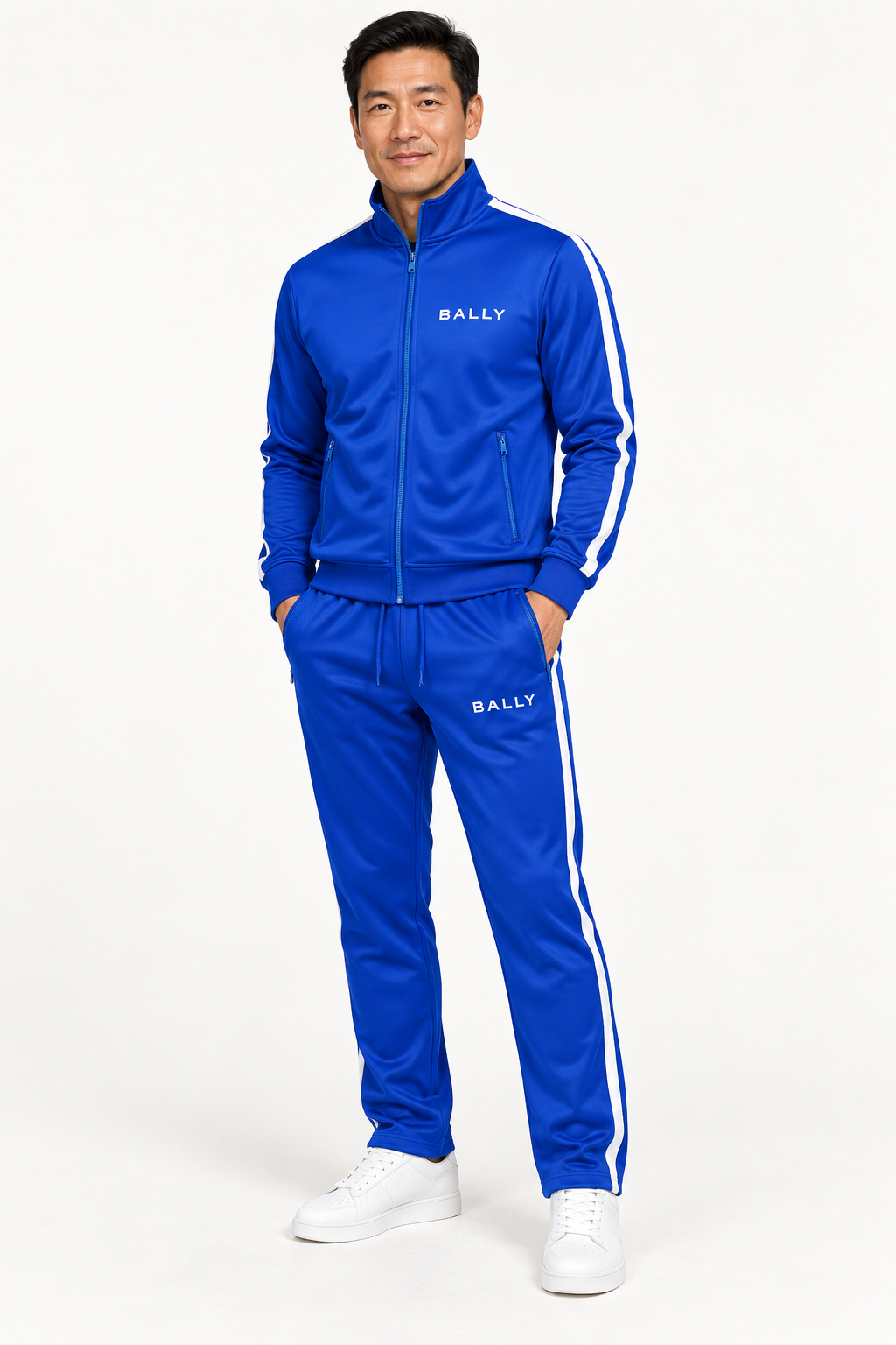 Men's Bally Dri-Fit TrackSuit | Color: Blue | View 2