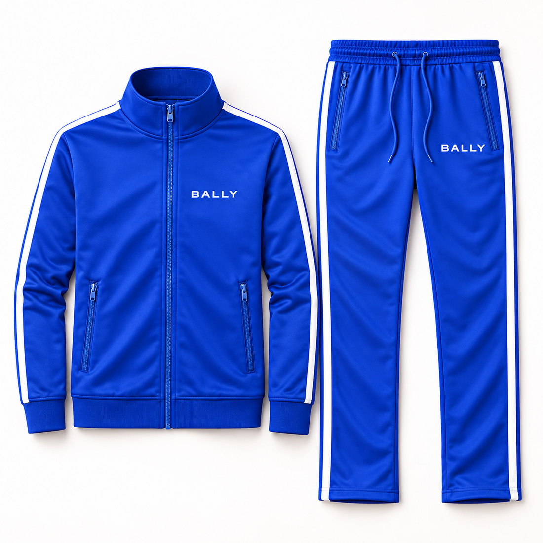 Men's Bally Dri-Fit TrackSuit | Color: Blue | View 5
