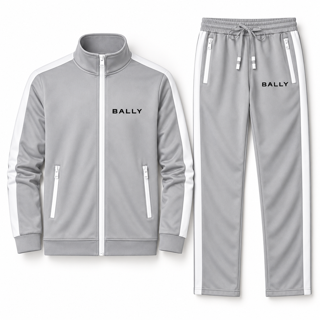 Men's Bally Dri-Fit TrackSuit | Color: Grey | View 5