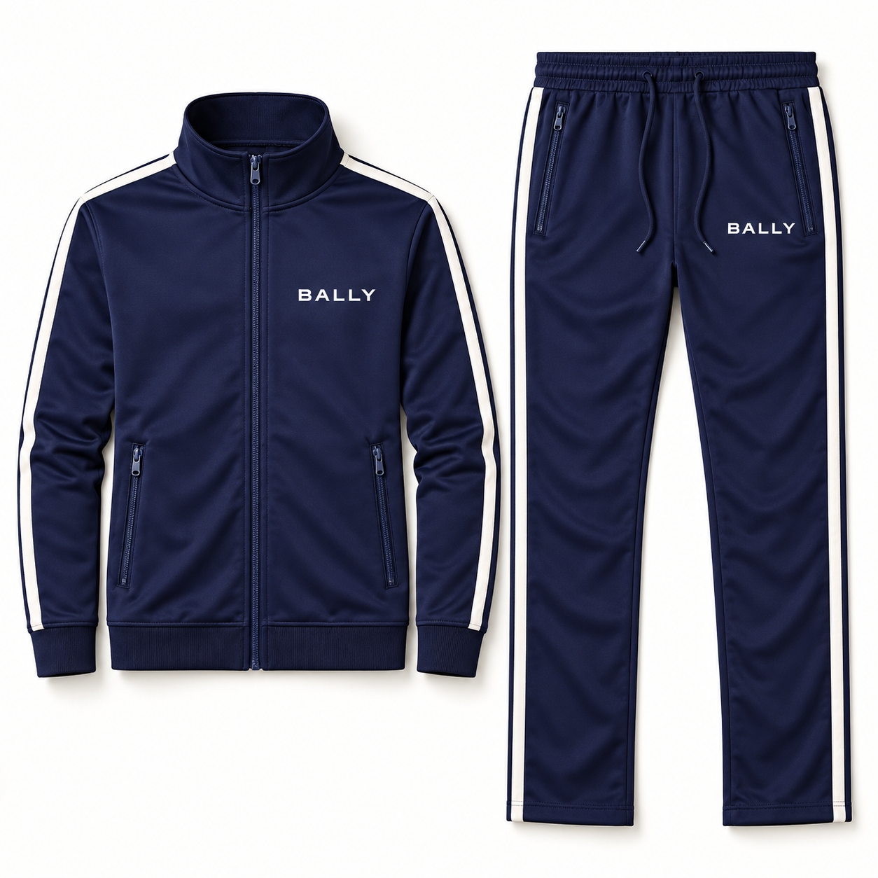 Men's Bally Dri-Fit TrackSuit | Color: Navy | View 5