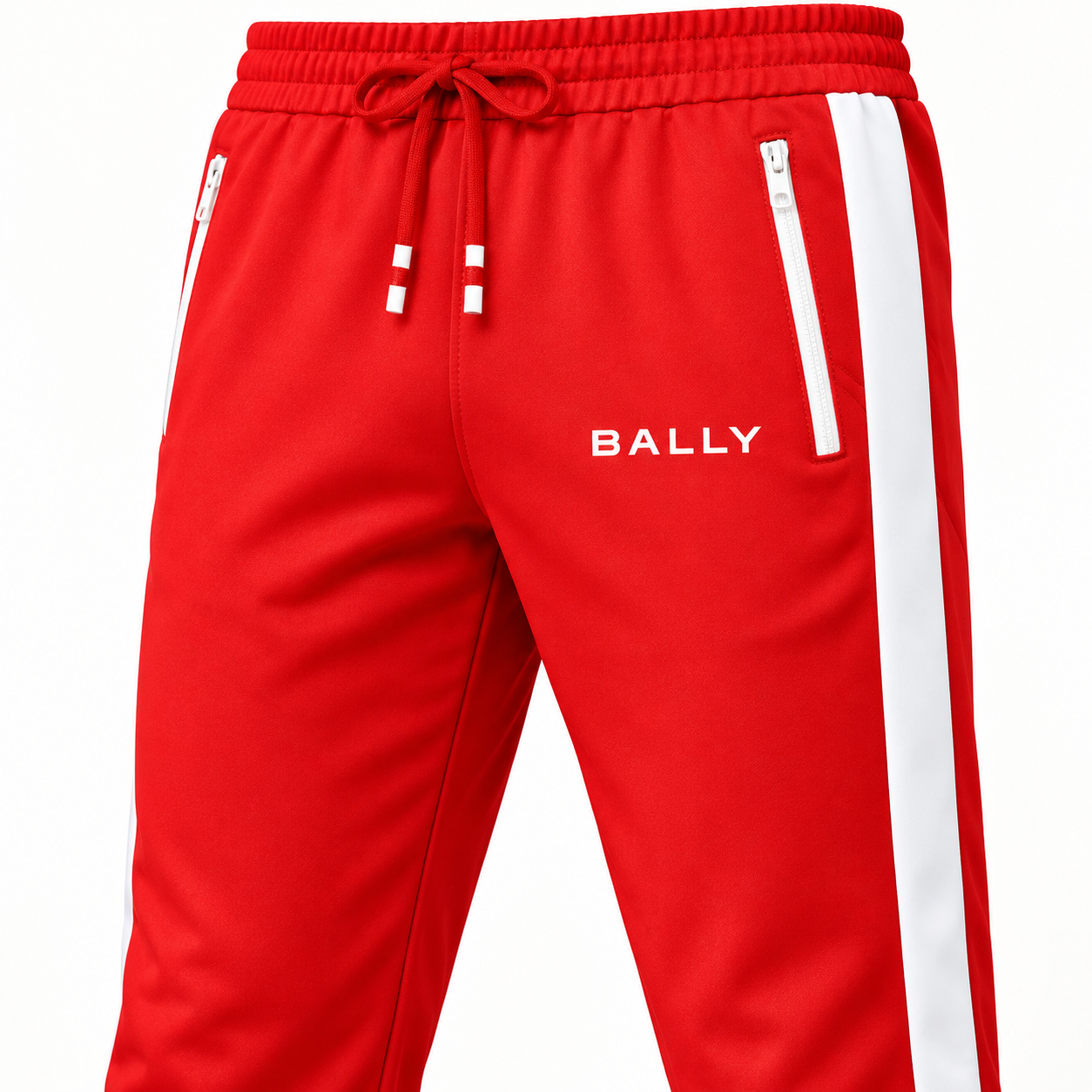 Men's Bally Dri-Fit TrackSuit | Color: Red | View 4