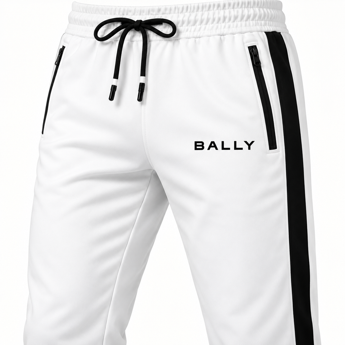 Men's Bally Dri-Fit TrackSuit | Color: White | View 4