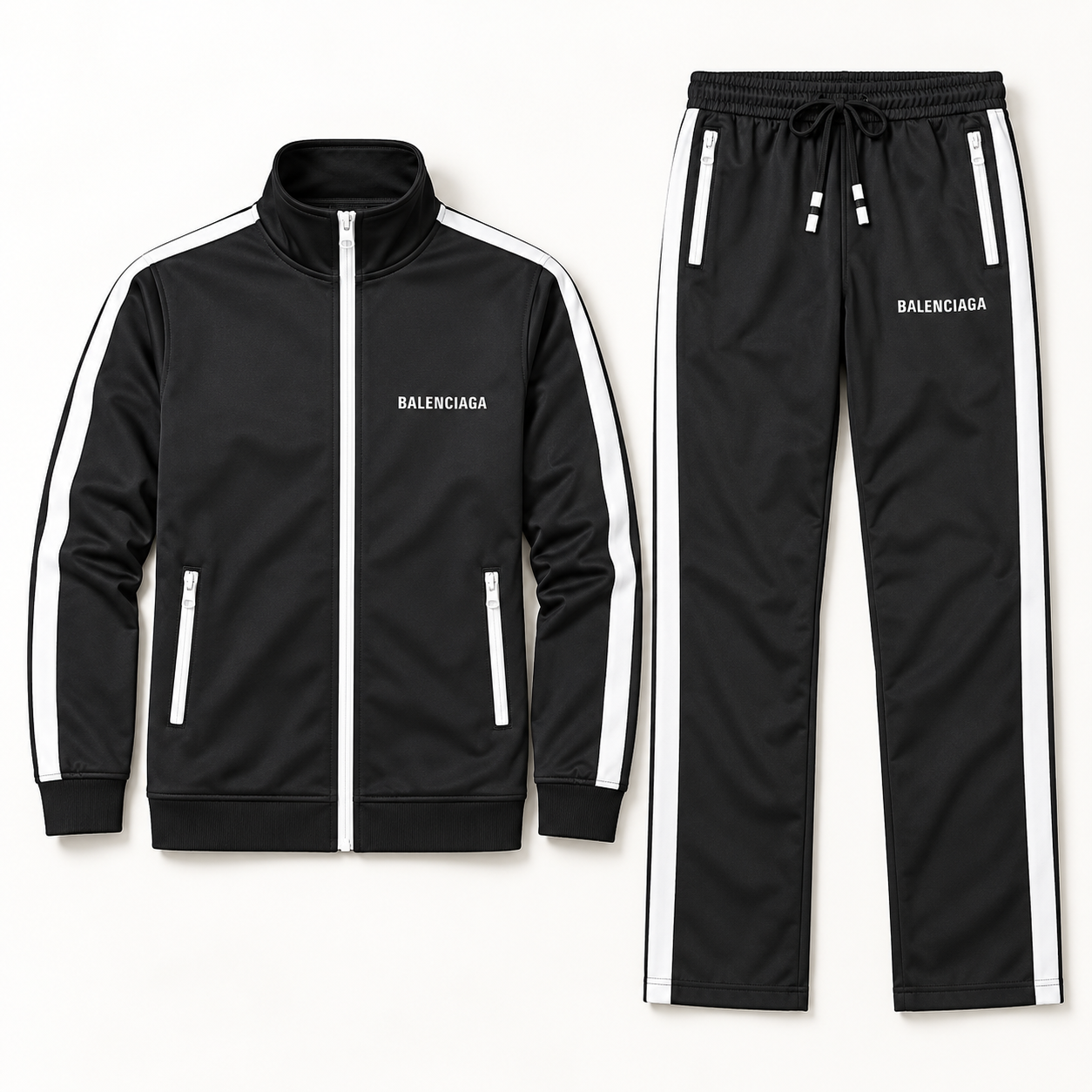 Men's Balenciaga Dri-Fit TrackSuit | Color: Black | View 5