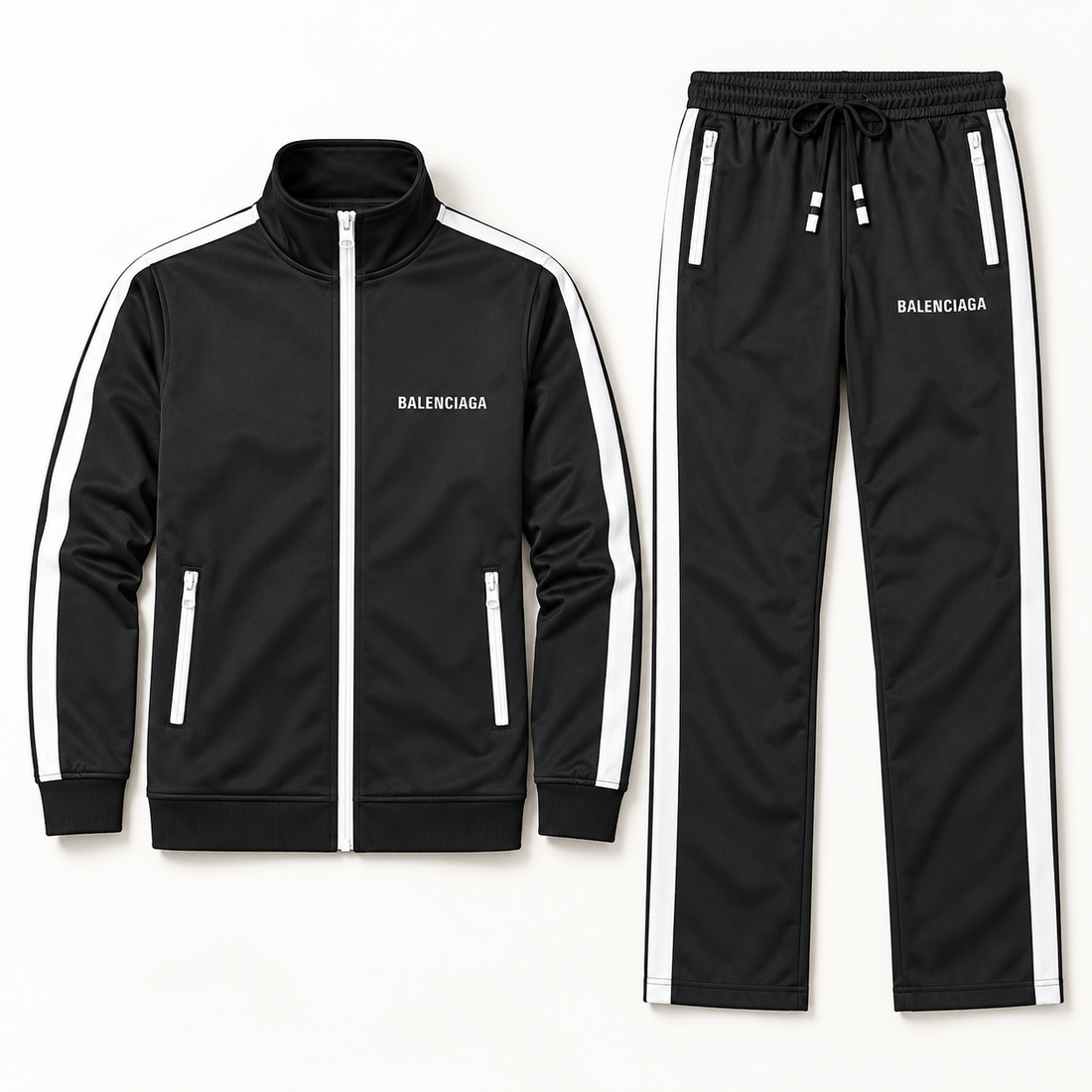 Men's Balenciaga Dri-Fit TrackSuit | Color: Black | View 5