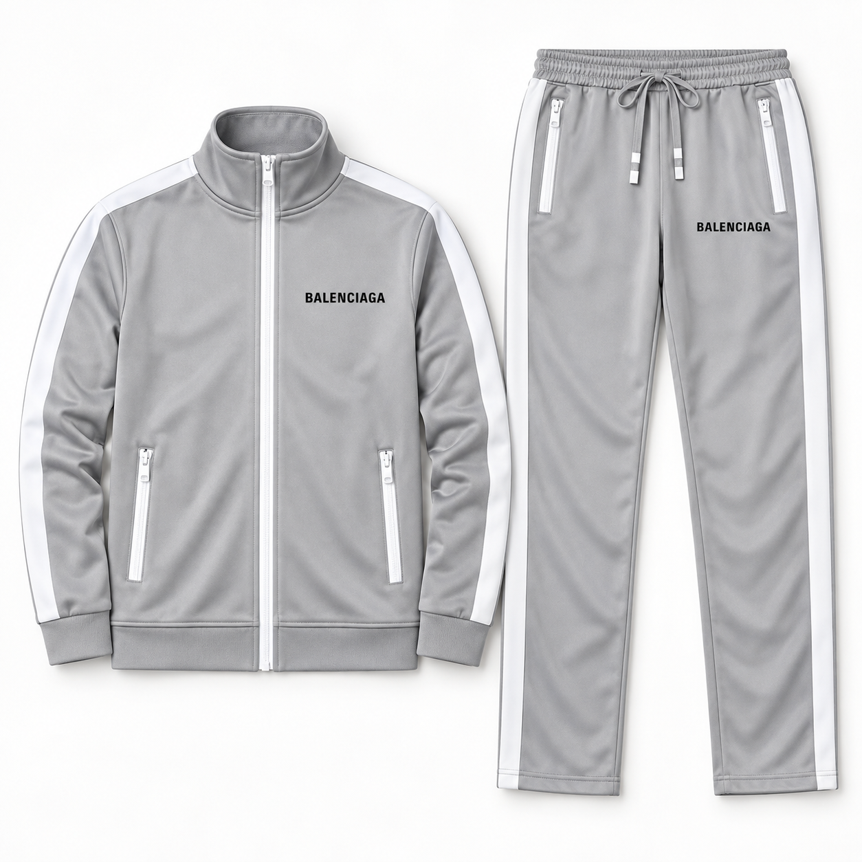 Men's Balenciaga Dri-Fit TrackSuit | Color: Grey | View 5