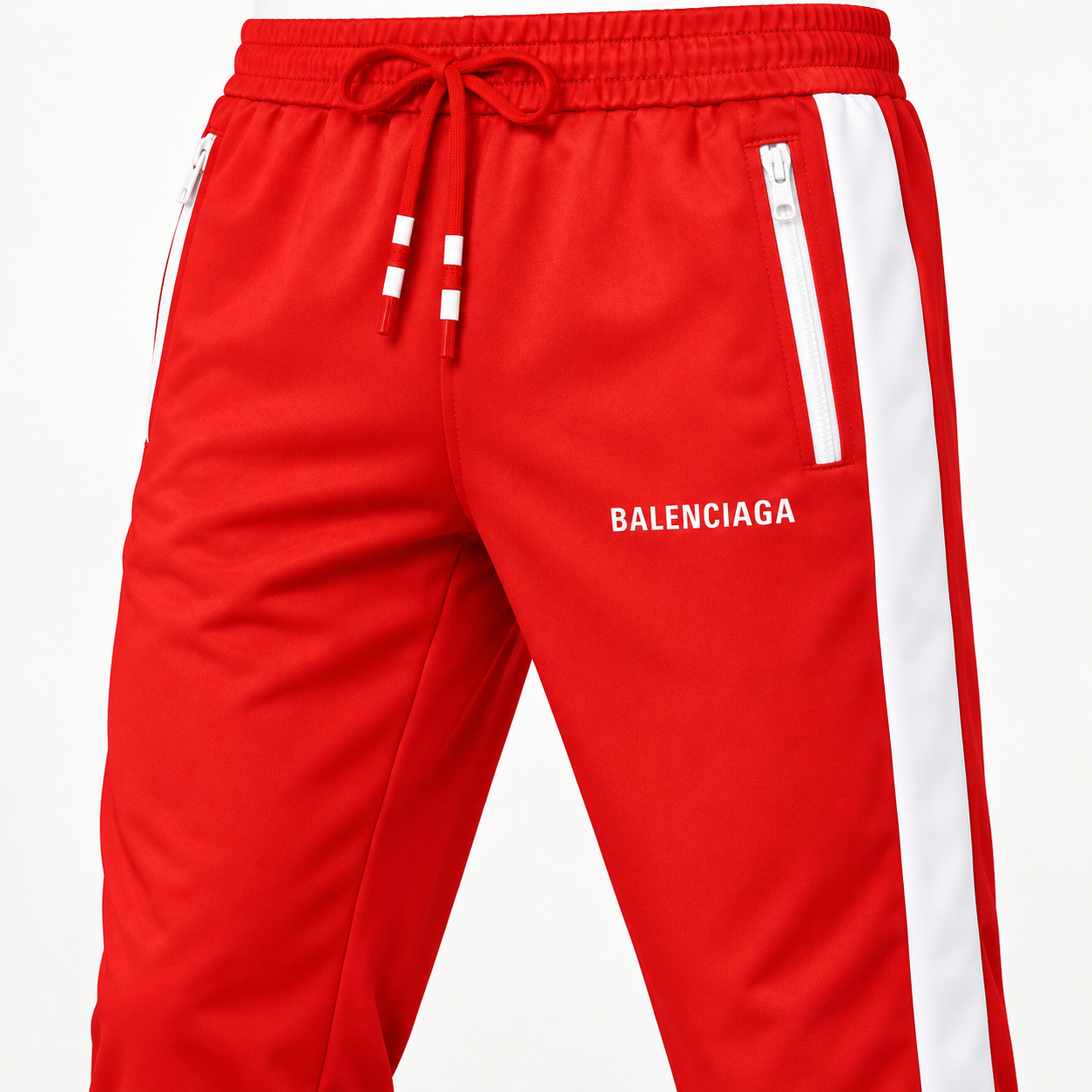 Men's Balenciaga Dri-Fit TrackSuit | Color: Red | View 4