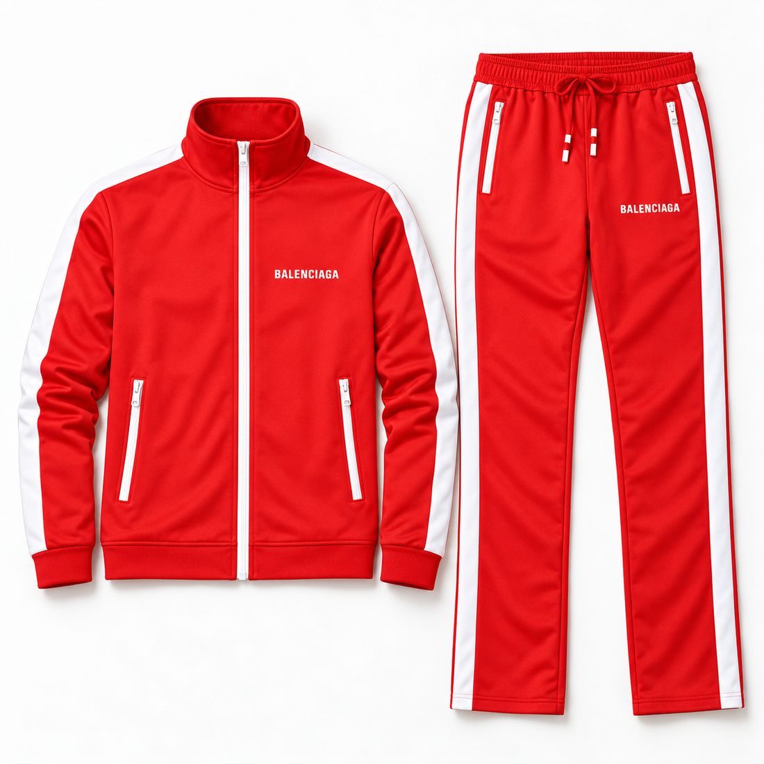 Men's Balenciaga Dri-Fit TrackSuit | Color: Red | View 5