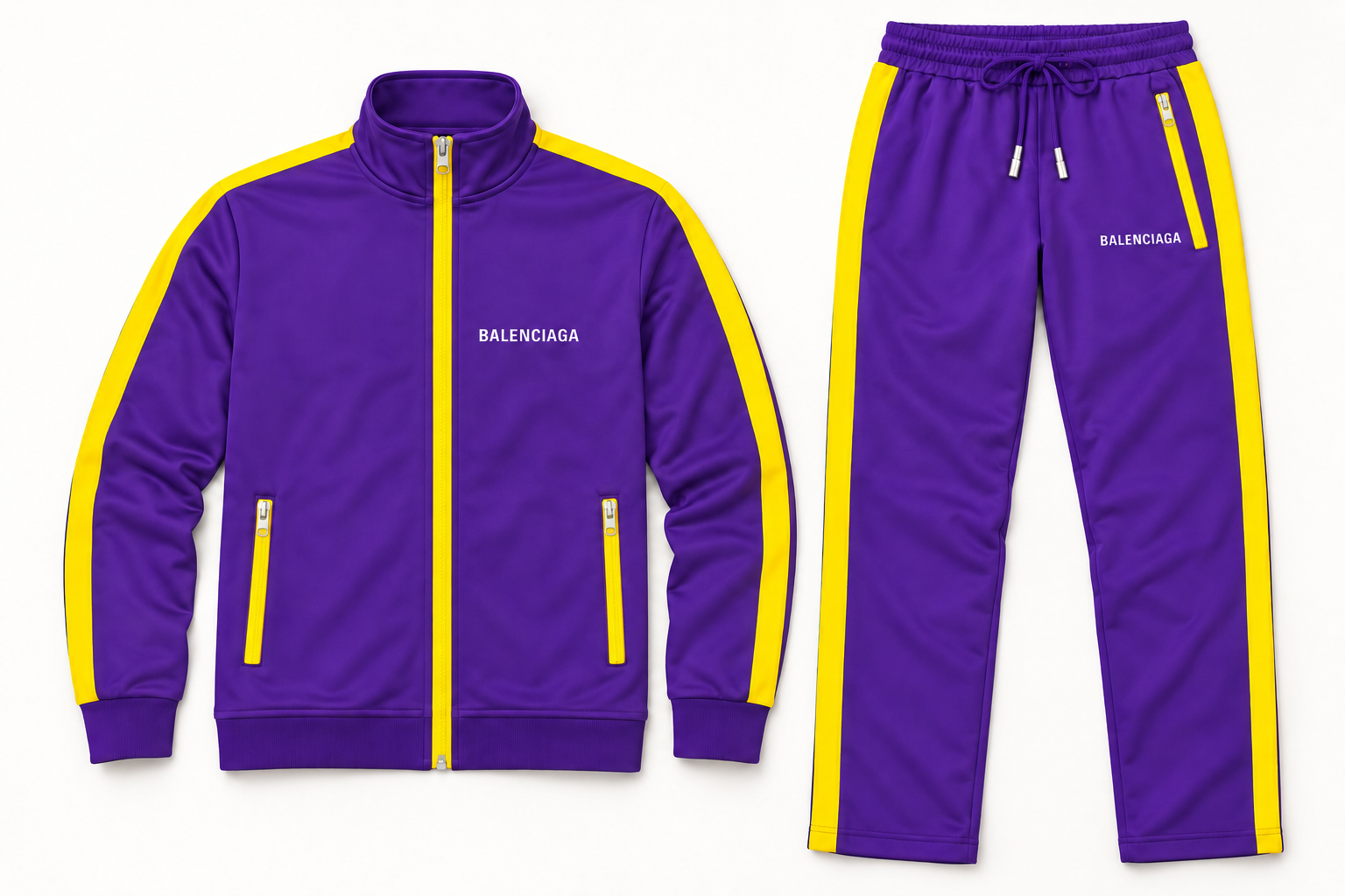 Men's Balenciaga Dri-Fit TrackSuit | Color: Purple | Image 5