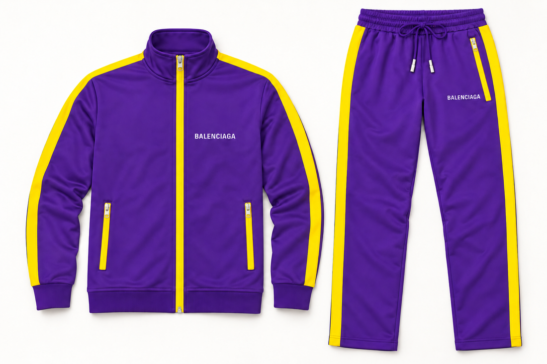 Men's Balenciaga Dri-Fit TrackSuit | Color: Purple | Image 5