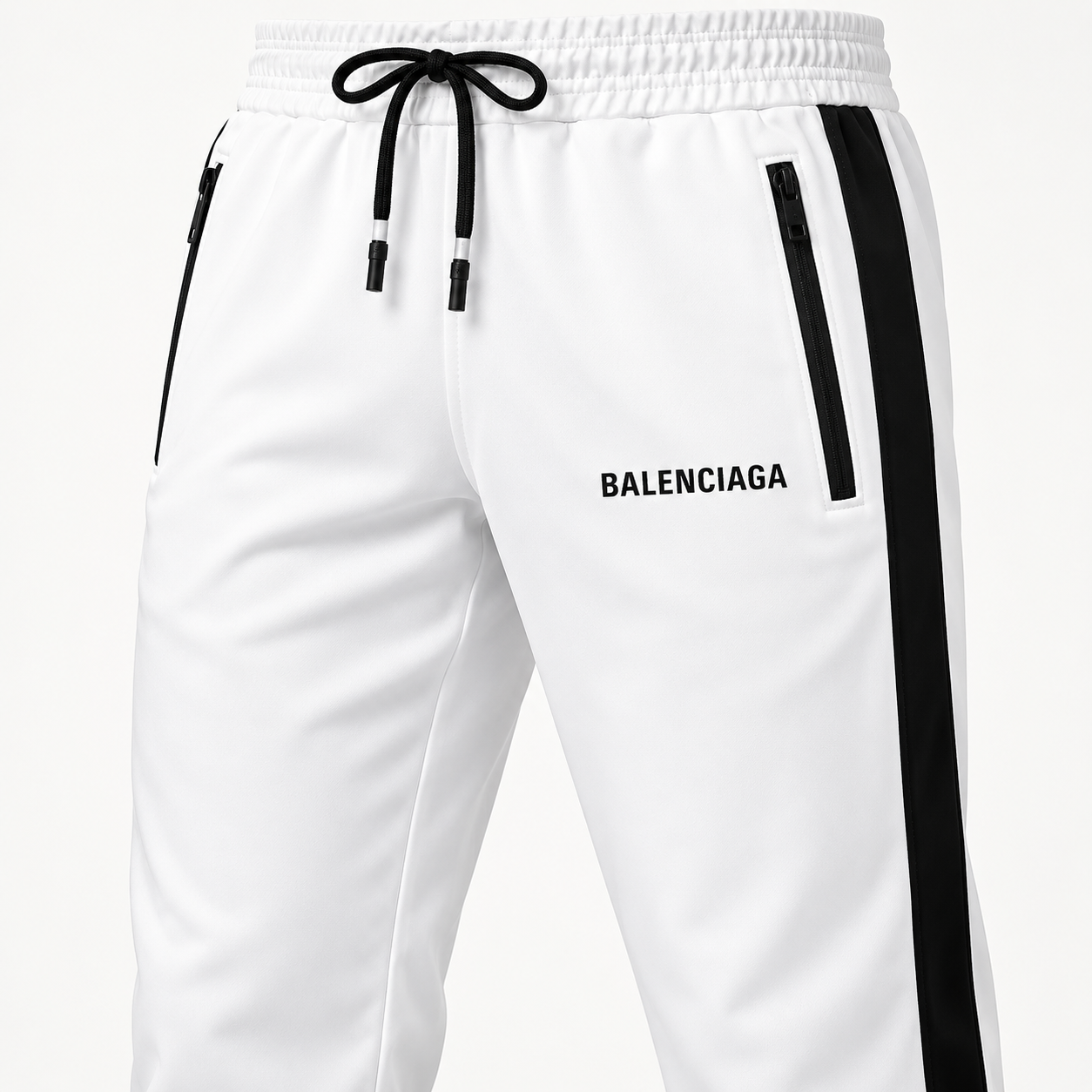 Men's Balenciaga Dri-Fit TrackSuit | Color: White | View 4