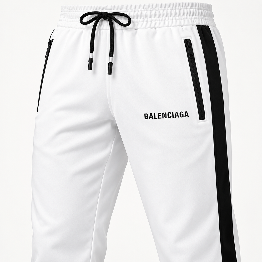 Men's Balenciaga Dri-Fit TrackSuit | Color: White | View 4