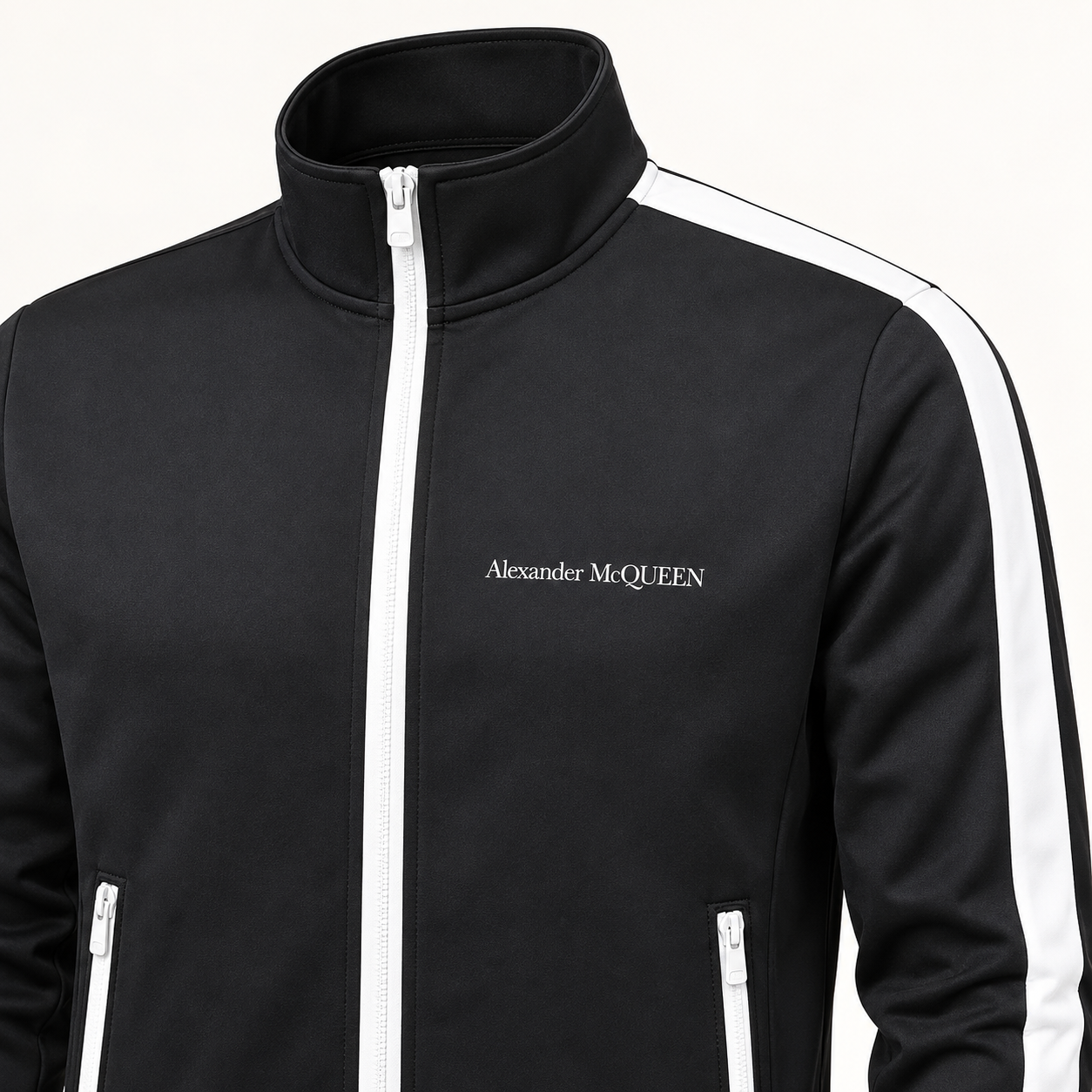 Men's Alexander McQueen Dri-Fit TrackSuit | Color: Black | View 3