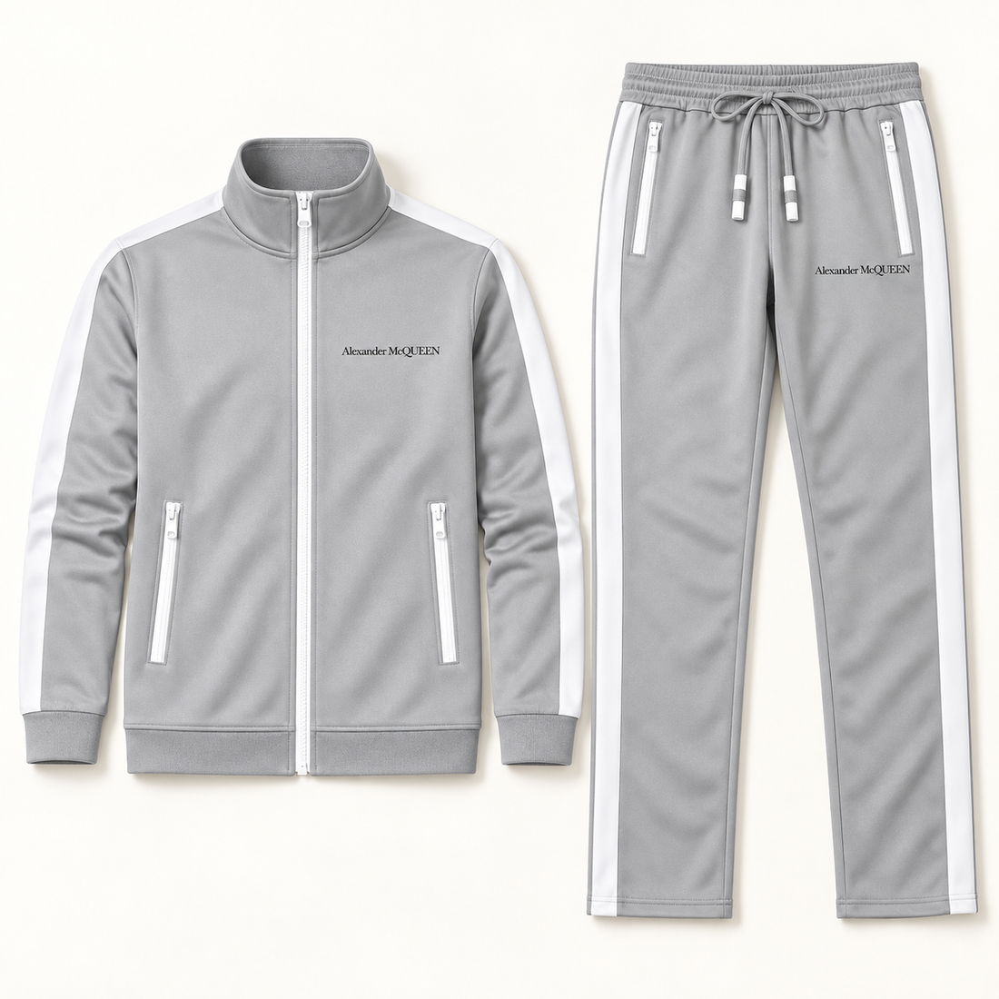 Men's Alexander McQueen Dri-Fit TrackSuit | Color: Grey | View 5
