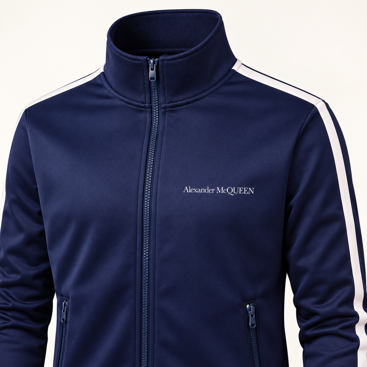 Men's Alexander McQueen Dri-Fit TrackSuit | Color: Navy | View 3