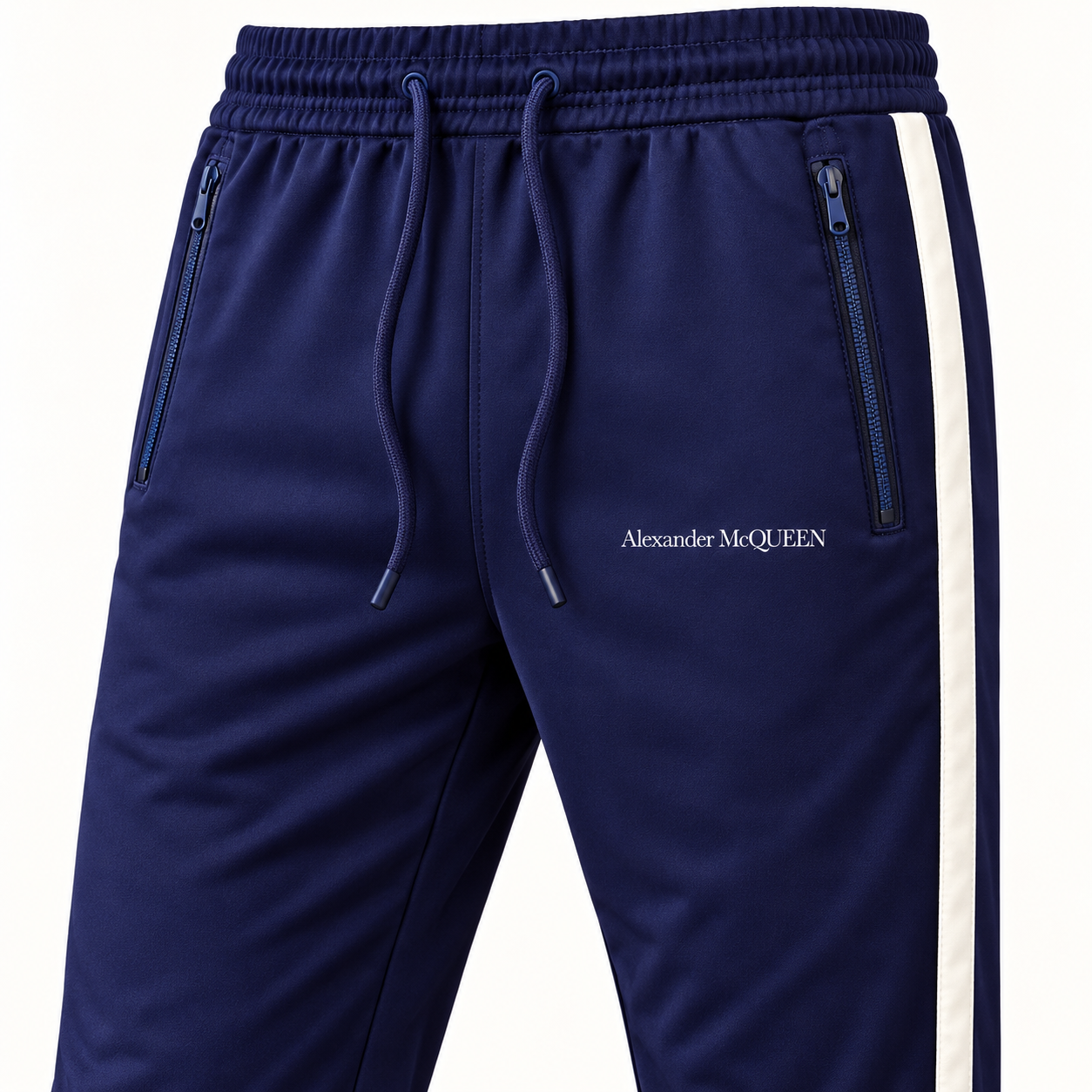 Men's Alexander McQueen Dri-Fit TrackSuit | Color: Navy | View 4