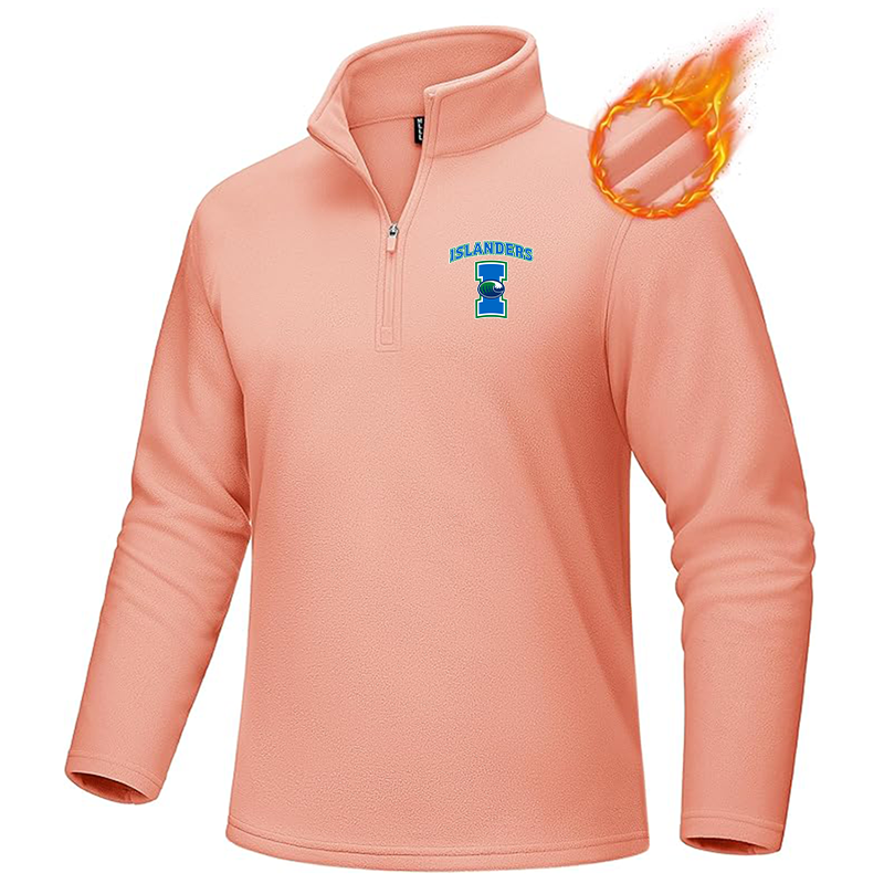 Men's  Texas AM CC Islanders  MAGCOMSEN Men_s Quarter-Zip Pullover Polar Fleece Sweatshirt Stand Collar Long Sleeve Shirt for Men Thermal Winter Fall