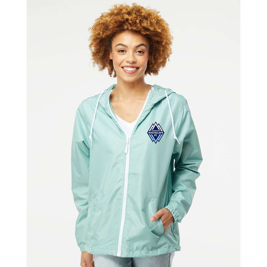 Men's Vancouver Whitecaps FC Independent Trading Co Lightweight Windbreaker Full-Zip Jacket