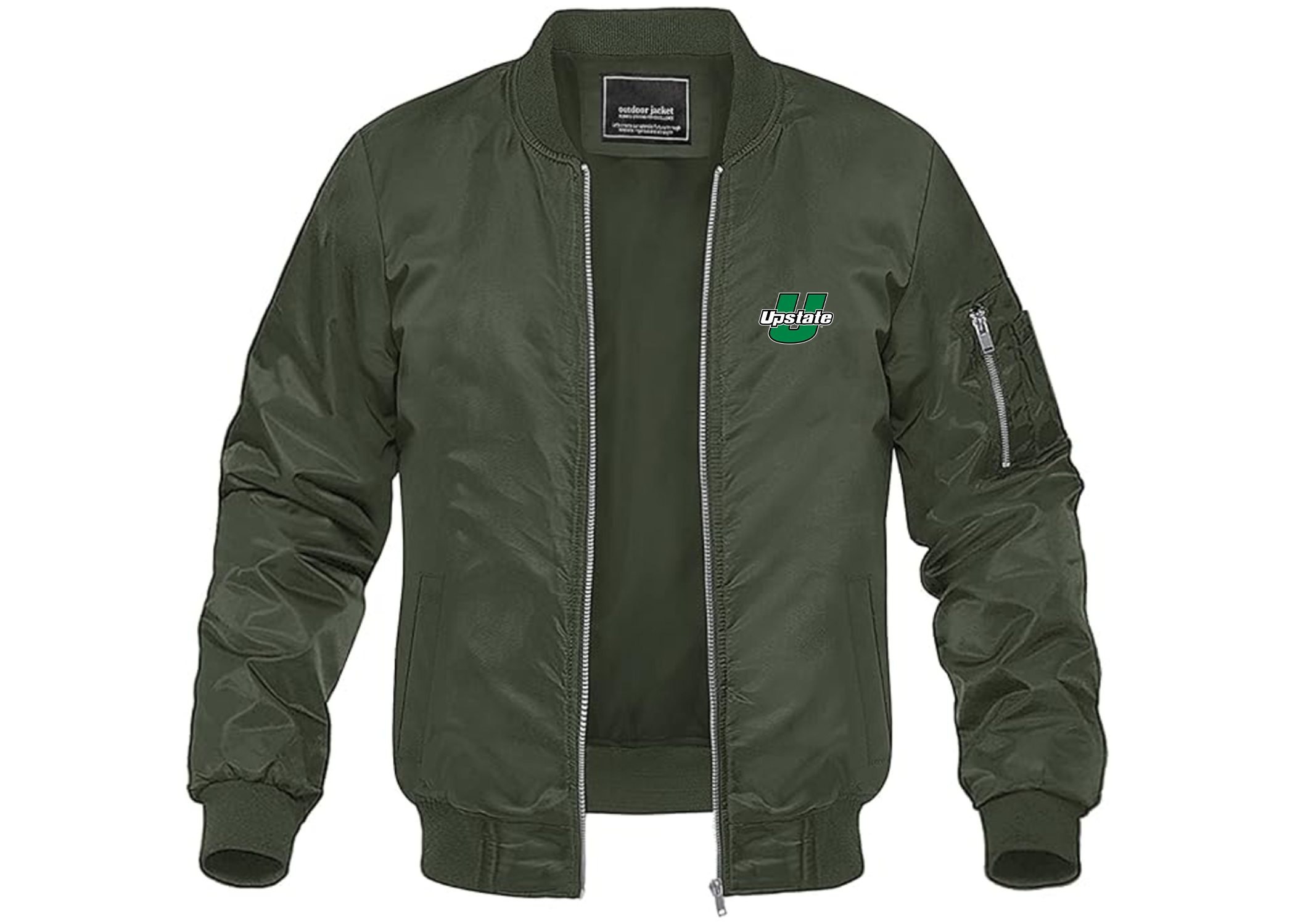 Men's USC Upstate Spartans Lightweight Bomber Jacket Windbreaker Softshell Varsity Jacket Coat