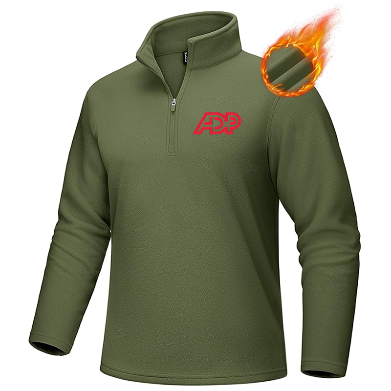Men's  ADP MAGCOMSEN Men_s Quarter-Zip Pullover Polar Fleece Sweatshirt Stand Collar Long Sleeve Shirt for Men Thermal Winter Fall