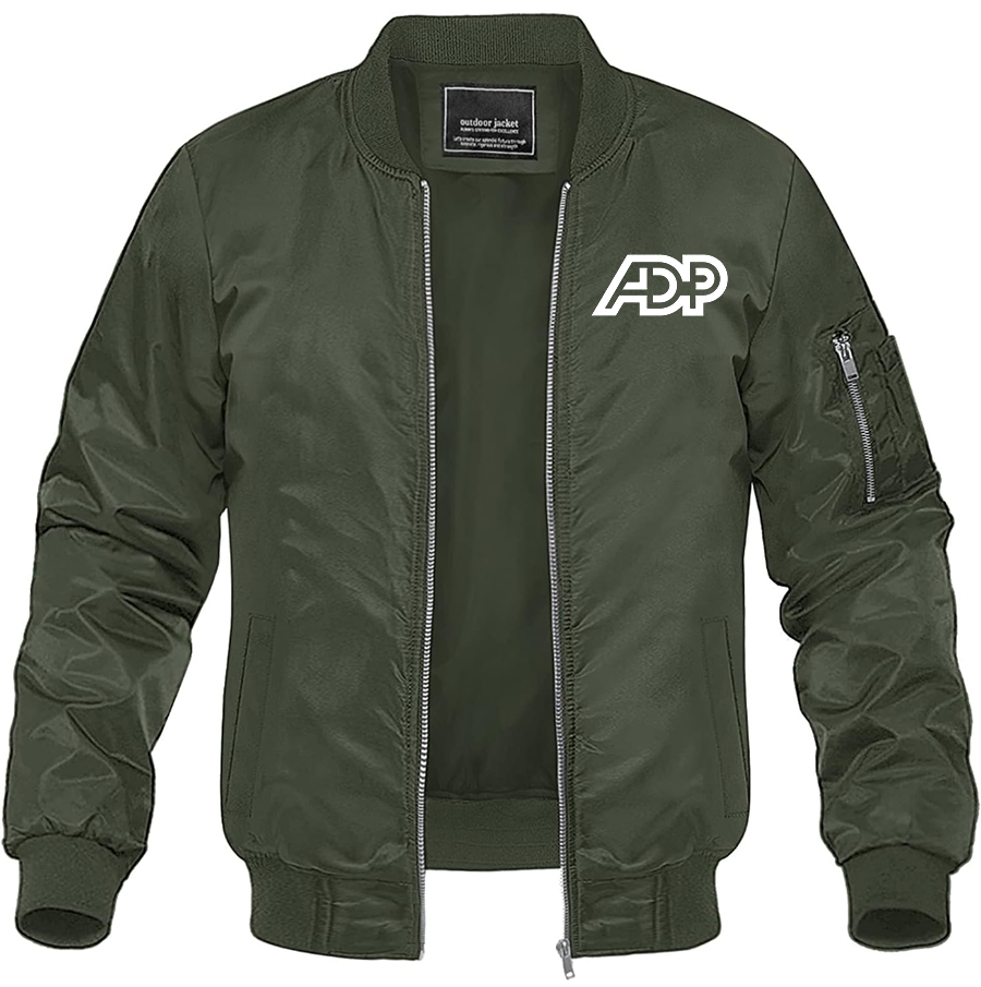 Men's ADP  Lightweight Bomber Jacket Windbreaker Softshell Varsity Jacket Coat