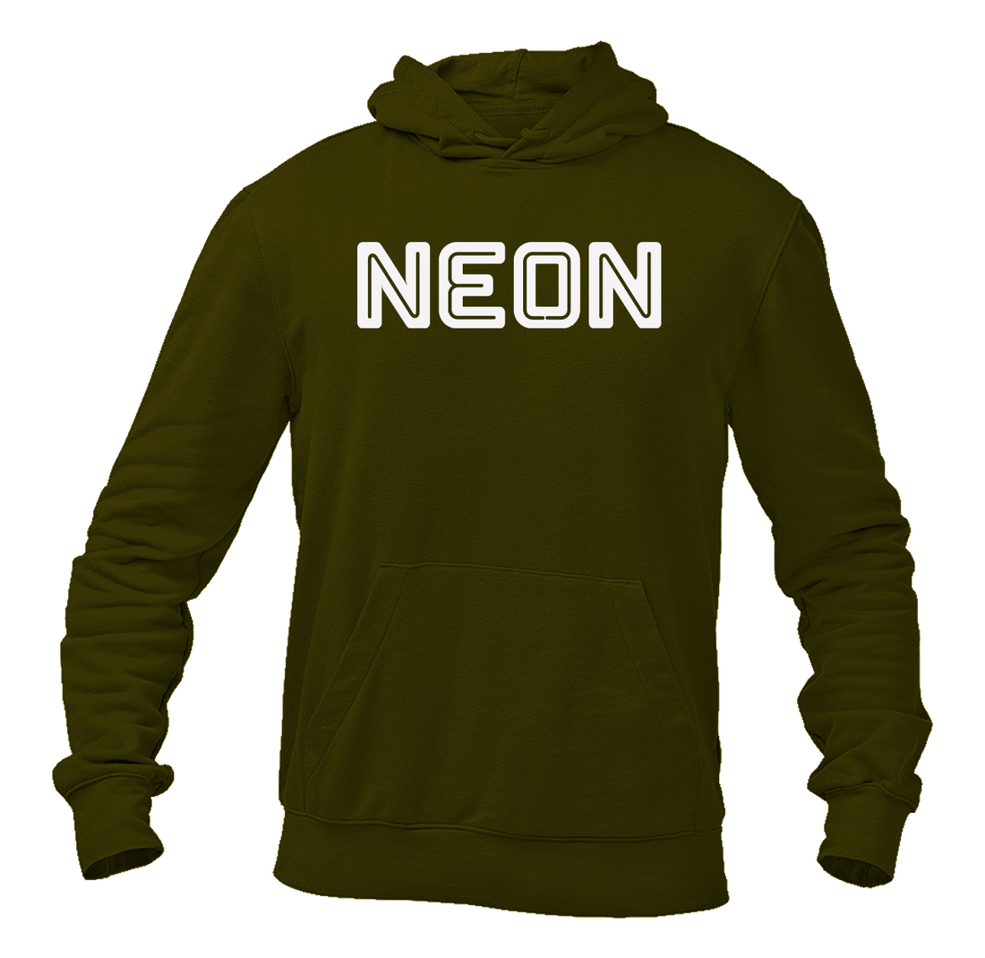 Men's Neon  Logo Pullover Hoodie