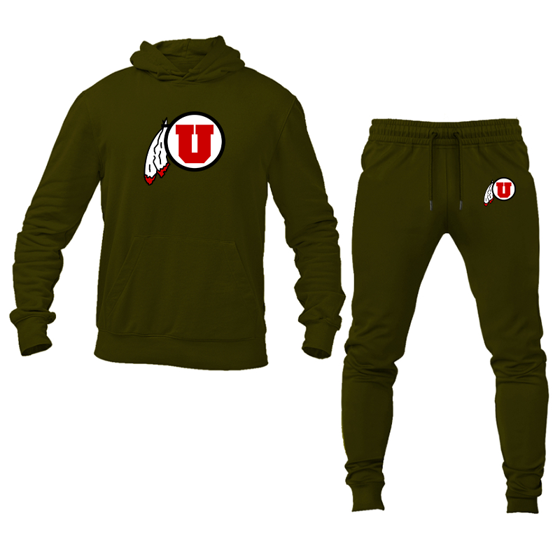 Men's Utah Utes Hoodie Joggers Set