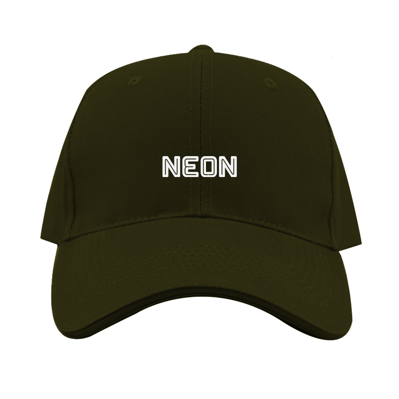 Neon Logo  Dad Baseball Cap Hat