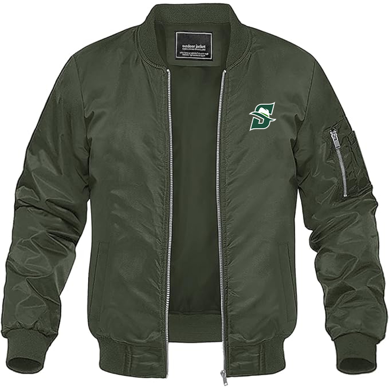 Men's  Stetson Hatters Lightweight Bomber Jacket Windbreaker Softshell Varsity Jacket Coat