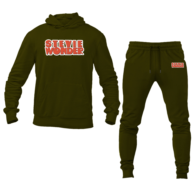Men's Stevie-Wonder Hoodie Joggers Set