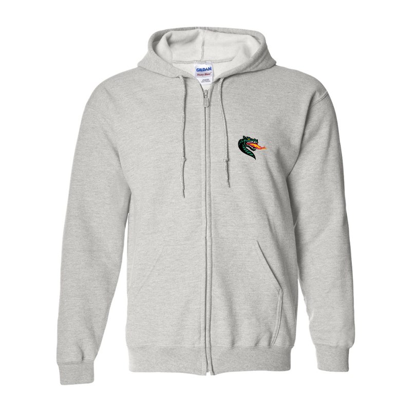Men's UAB Blazers Gildan  Heavy Blend Full Zip Hooded Sweatshirt
