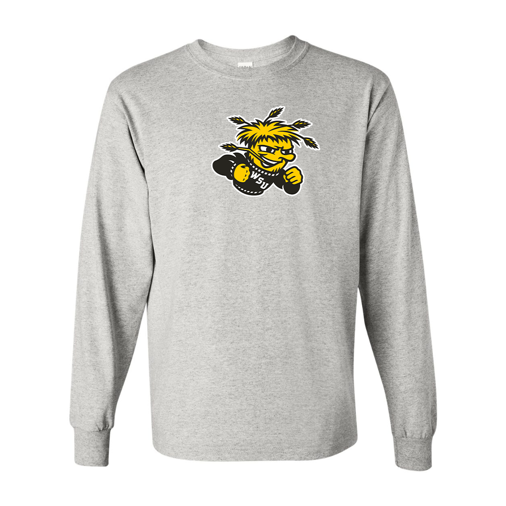 Men's Wichita State Shockers  Gildan Heavy Cotton Long Sleeve T-Shirt