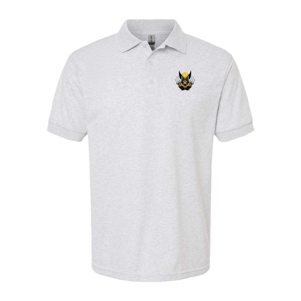 Men's Wolverine 2025 Art  Gildan Dry Blend Jersey Polo
