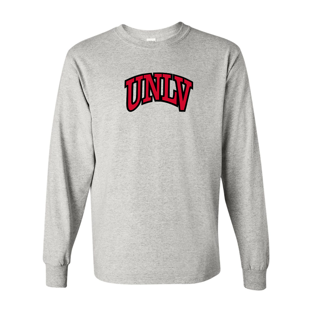 Men's UNLV Rebels Gildan Heavy Cotton Long Sleeve T-Shirt