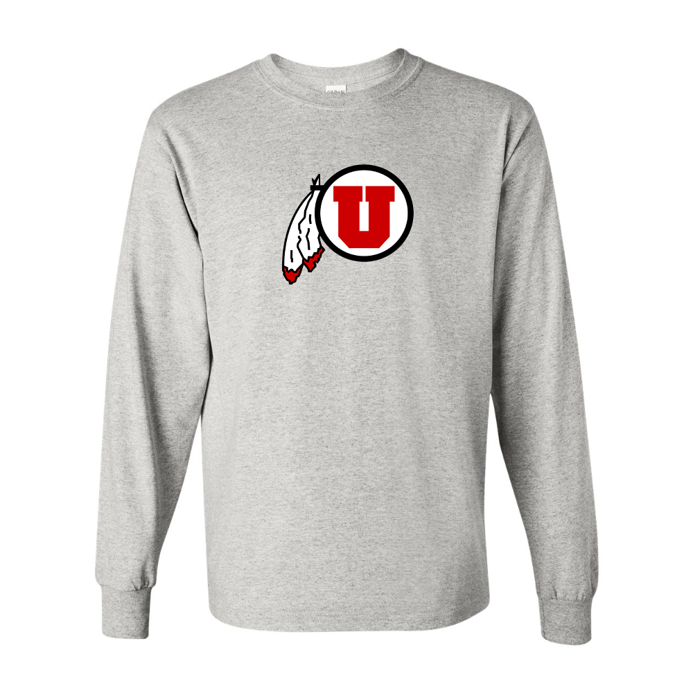 Men's  Utah Utes Gildan Heavy Cotton Long Sleeve T-Shirt