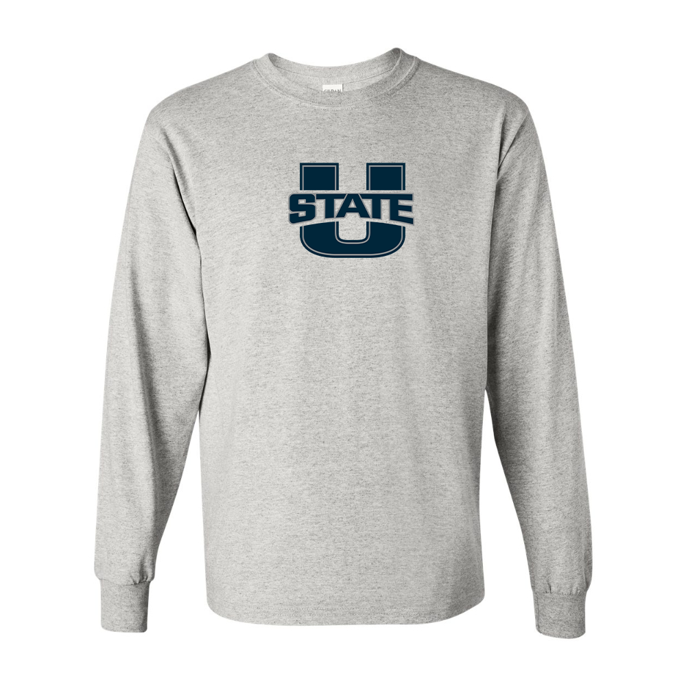 Men's Utah State Aggies Gildan Heavy Cotton Long Sleeve T-Shirt
